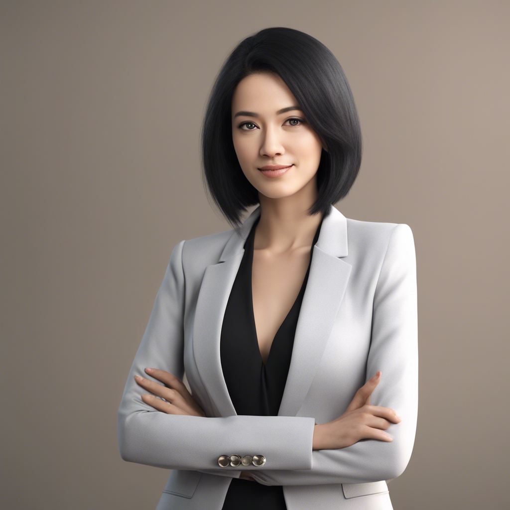 Professional woman with a black hair wearing a Blazer
